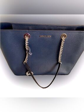 Michael Kors Navy Blue Tote Bag